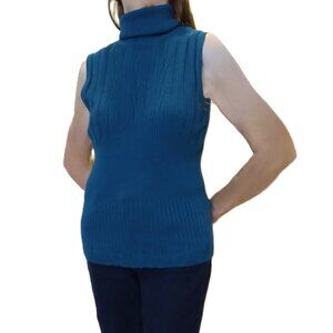 Women's Sleeveless Turtleneck Sweater